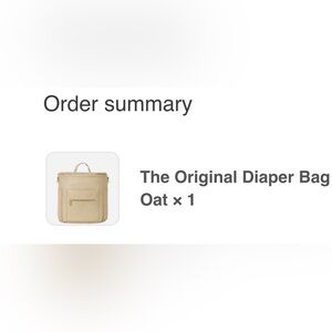Fawn Design Diaper Bag in Oat (light beige)